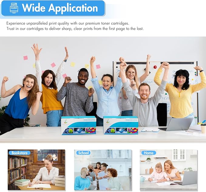 414A Toner Cartridges 4 Pack: MFP M479fdw Compatible Replacement for HP 414A 414X M479fdn M454dn W2020A for HP Color Laserjet Pro MFP M479fdw M454dw Printer Ink High Yield with Chip (K/C/M/Y)