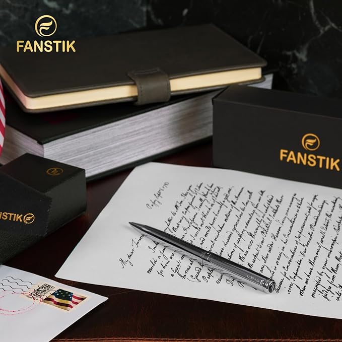 Customized Silver Luxury ballpoint pen (Made In USA) fancy gift set for women, Chrome Finish, Professional executive pen gift set for men (Lux Custom-BallPoint Silver)