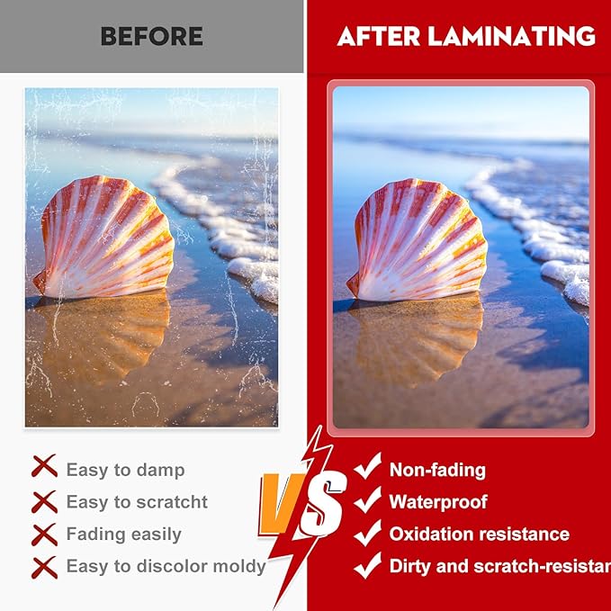 CAREGY 500 Pack Laminating Sheets,Holds 8.5 x 11 Inch Sheets,Thermal Laminating Pouches, 3 Mil, 9 x 11.5 Inches Lamination Sheet Paper for Laminator, Round Corner Letter Size