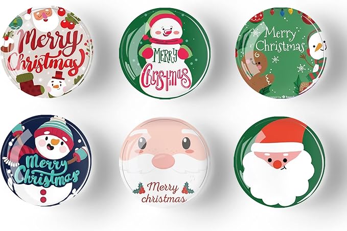 12Pcs Christmas Refrigerator Magnet Fridge Sticker,Christmas Fridge Magnets Decoration for Crafts,Strong Fridge Magnets for Kitchen, School,Office Whiteboard, Cabinet and Dishwasher