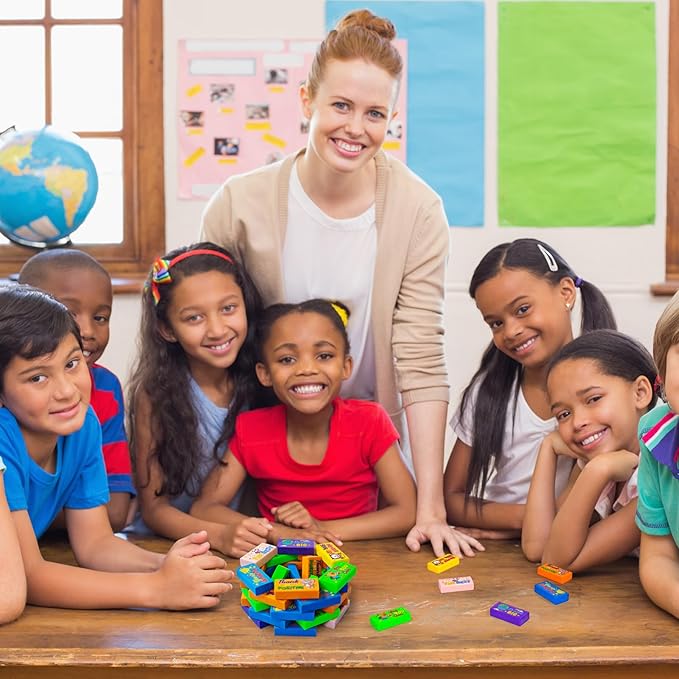 Cinrobiye 100 PCS Inspirational Pencil Erasers Bulk Motivational Cute Eraser Back to School Favor Goody Bag Filler Gifts for Students Classroom Office Teacher Prizes Reward School Supplies (Cute100)