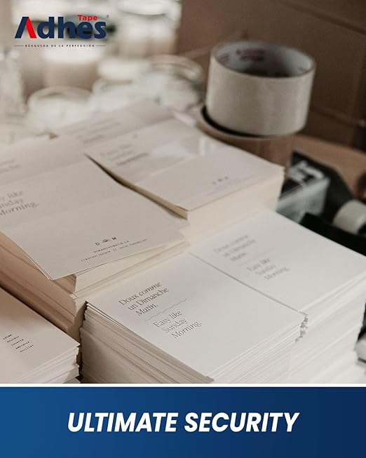 ADHES Premium Packing Tape – 6 Rolls, 1.88" x 165 ft (55 Yards), 2.7 mil Thick Clear Shipping Tape – Ultra-Strong & Durable for Packaging, Moving, Mailing, and Sealing