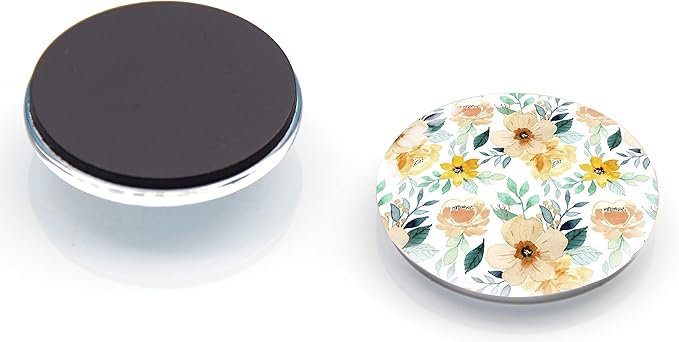 12Pcs Glass Strong Magnetic Refrigerator Magnet Fridge Sticker,Colorful Flowers Crystal Fridge Magnets Decoration for Crafts,Fridge Magnets for Kitchen, Office Whiteboard, Cabinet and Dishwasher