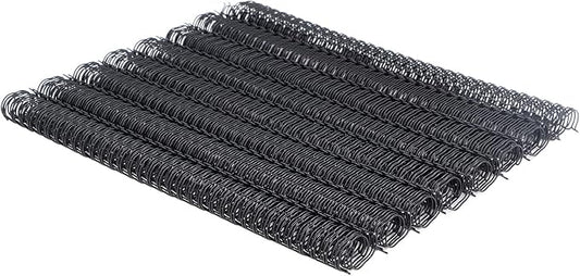 3:1 Pitch Double Loop Binding Wires, YolieraArt 100 Pack Spiral Spine Bindings, 9/16 Inch Wire Twin Binding for Book Binder Machine,Students and Coworkers (120 Sheet Capacity, 100P, Black)