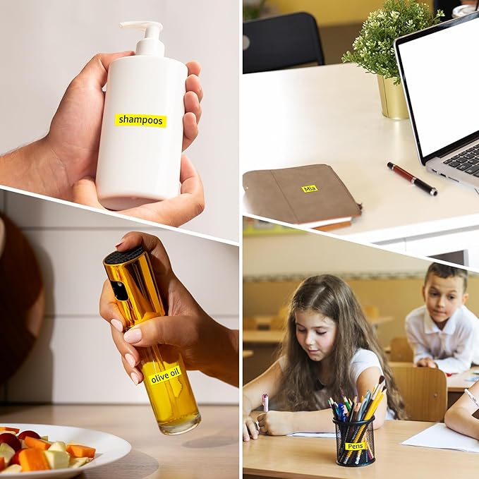 Compatible for Brother P-Touch M Tape M-K631 MK631 M631 MK-631 Black on Yellow Label Tape 0.47" (12mm) x 26.2ft for PT-90 PT-M95 PT-70 PT-70BM PT-85 PT-80 PT-45 PT-65 Label Makers, 3 Pack