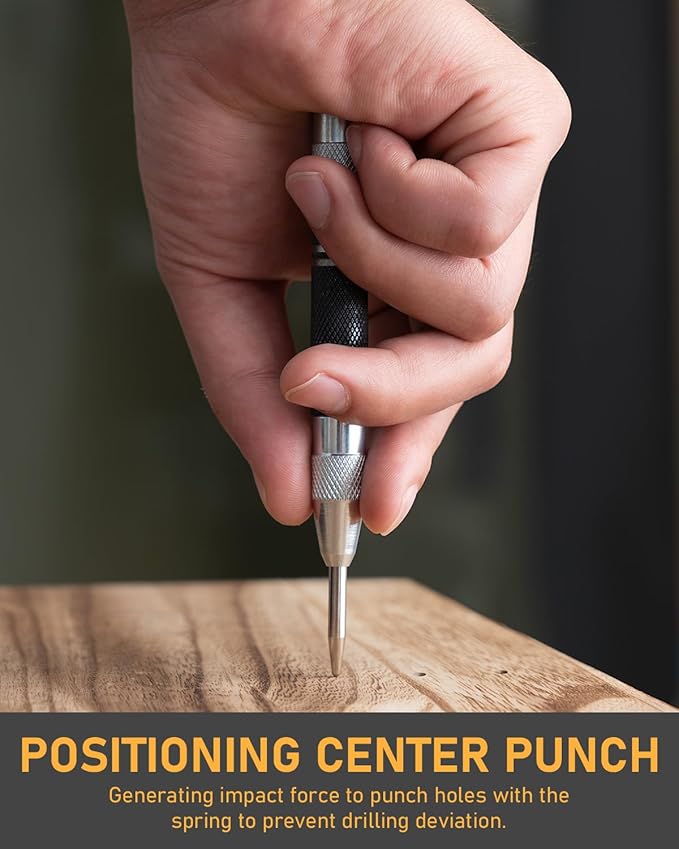 49 Pack Carpenter Pencil Set with Sharpener, Carpenter Pencils with Deep Hole Long-Nib Marker Pens, Carbide Scribe Tool & Construction Pencil for Architect Woodworking with Case