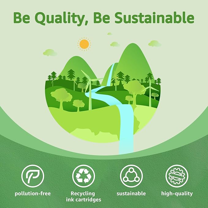 GREENSKY Remanufactured 910XL Ink Cartridges Replacement for HP 910xl Ink Cartridges Combo Pack with HP OfficeJet Pro 8025e 8015e 8028e 8035e 8025 8035 8020 Printer (Black, Cyan, Magenta, Yellow)