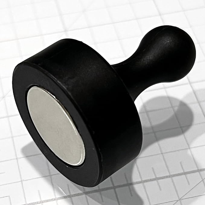 GLASSBOARD STUDIO Powerful Neodymium Magnets, Pawn-Shaped - Strong Fridge/Refrigerator and Whiteboard Magnet, Ideal for Office, Kitchen, Crafts - Rare Earth, Heavy Duty (8, Juicy Peach)