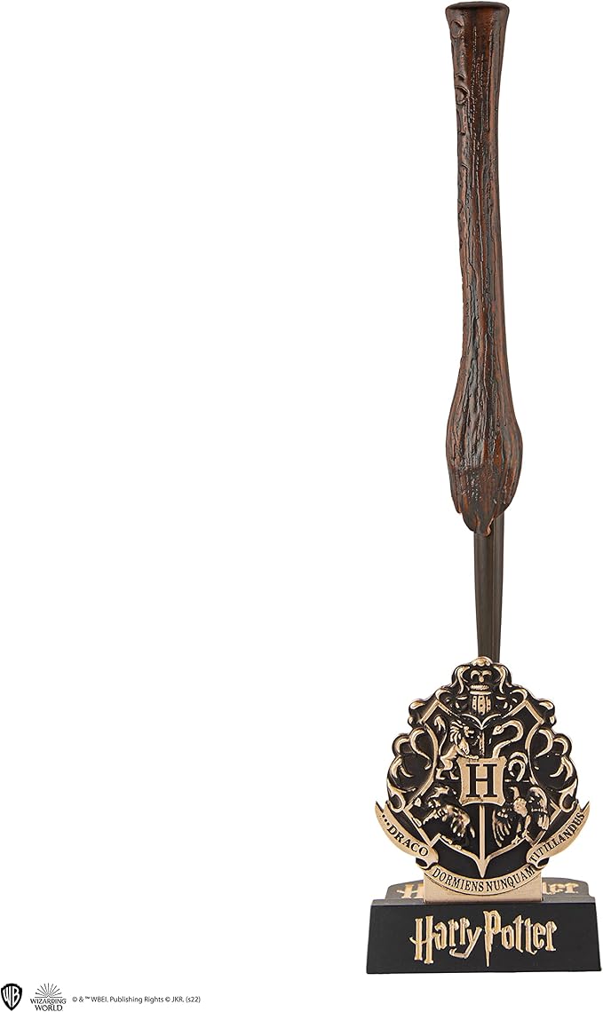 Cinereplicas Harry Potter Magic Wand Pen with Stand & Lenticular Bookmark - Official Licence (Bellatrix Lestrange)
