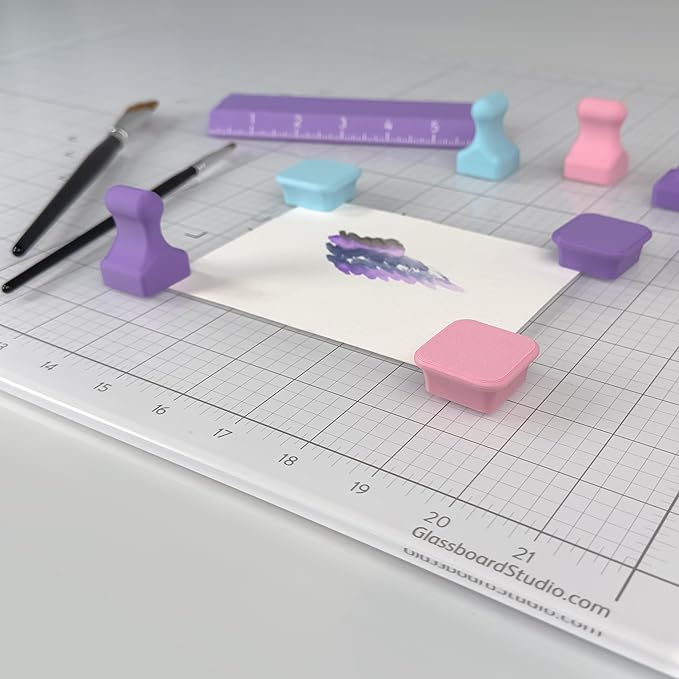 Glassboard Studio MiniPawn Magnet - Strong Neodymium Rare Earth Magnets for Fridge, Whiteboard, Locker & Magnetic Glassboards - Ideal for Crafting & Office Use - Strong Fridge Magnets (Cobalt Blue, 4)