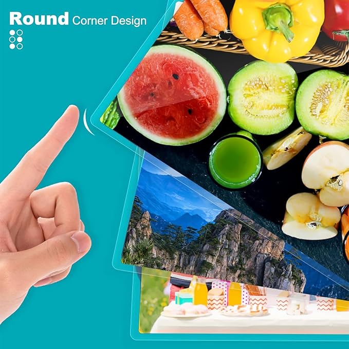 3 mil Thermal Laminating Sheets, Holds 8.5" x 11" Sheets, Thermal Laminating Pouches for Laminator, 9" X 11.5" Letter Size Thermal Laminating Paper, Round Corner 2000 Pack