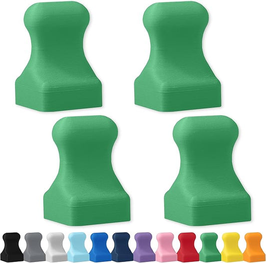 Glassboard Studio MiniPawn Magnet - Strong Neodymium Rare Earth Magnets for Fridge, Whiteboard, Locker & Magnetic Glassboards - Crafting & Office Use - Strong Fridge Magnets (Spring Green, 4)