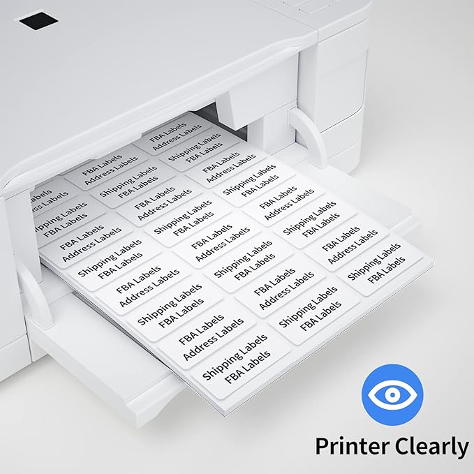 2"x4" Shipping Address Labels, 10-UP Blank Mailing Labels, White Self-Adhesive Customized Stickers for Inkjet and Laser Printer [2000 Sheet, 20000 Labels]