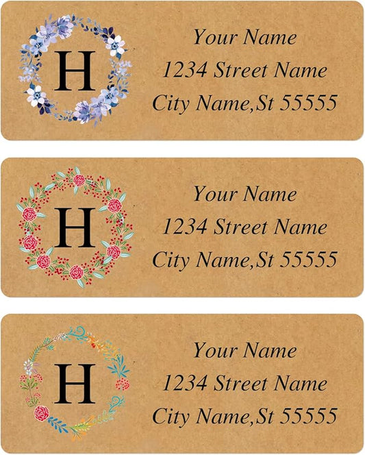 Custom Address Labels - Personalized Address Labels with Strong Adhesion, Can Be Used for Cardboard, Paper, Plastic, Glass, Metal (2.6x1 Inch, Set of 100)