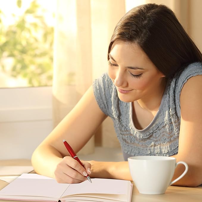 CAGIE Lined Journal Notebook for Women Men, A5 Hardcover Linen Journals For Writing 256 Pages, Aesthetic Womens Diary, Gifts 8.3'' x 5.7'' Olive