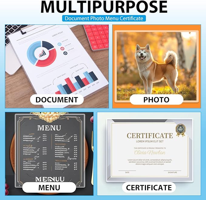 400 Pack Laminating Sheets, Holds 8.5 x 11 Inch Sheets, 3 mil, 9 x 11.5 Inches Thermal Laminating Pouches Lamination Sheet Paper for Laminator, Clear, Letter Size, Office and School Supplies