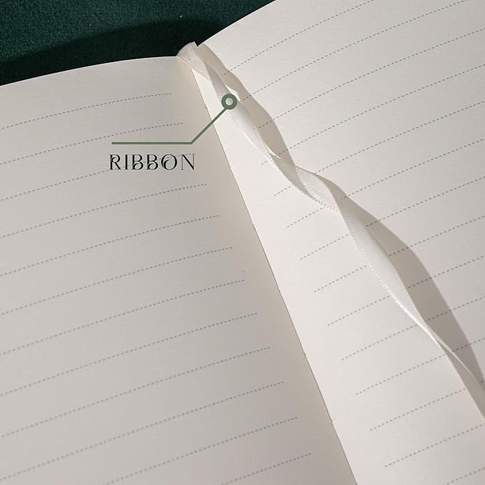 Hardcover Journal for Women Girls, A5 God Lined Journal Notebook, Cute Journal for Writing, Aesthetic Journal, College Ruled Notebook with 100 Gsm Thick Paper, 320 Numbered Pages