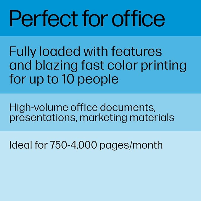 HP Color LaserJet Pro 4201dw Wireless Color Laser Printer, Best-for-Office (4RA86F)