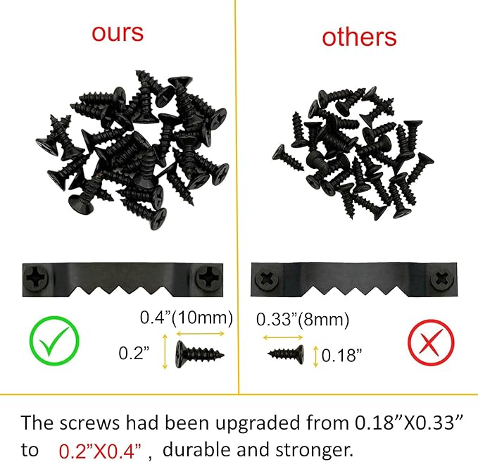 150 Pack Small Sawtooth Picture Hangers Steel Picture Hangers Picture Frames Hangers with Screws Picture Hang Solutions, for Hanging Clock Paintings Artwork Picture Frame Hook Photos (Black)