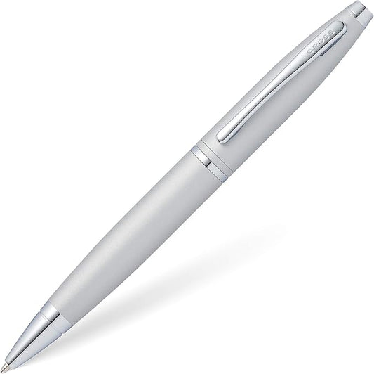 Cross Calais Refillable Ballpoint Pen Presented in a Luxury Gift Box - Medium Point, Black Ink, Satin Chrome