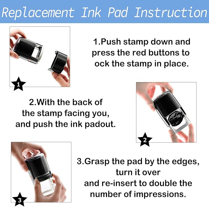 Custom Face Photo Stamp Personalized Self-Inking Portrait Rubber Stamps Customized Name Logo Return Address Approved Stamp Label Stamping Supplies Office Business Funny Gifts for Pets Teacher Face