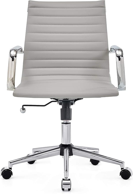 Chair, Desk Computer Chair ，with Armrests ，Ergonomic Office Chair for Home and Office, 17.32 x 22.83 x 35.43 inches, Multiple Colors (Grey)