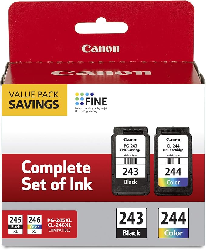 Canon Ink Cartridge Compatibility Bundle for Select Pixma Printers
