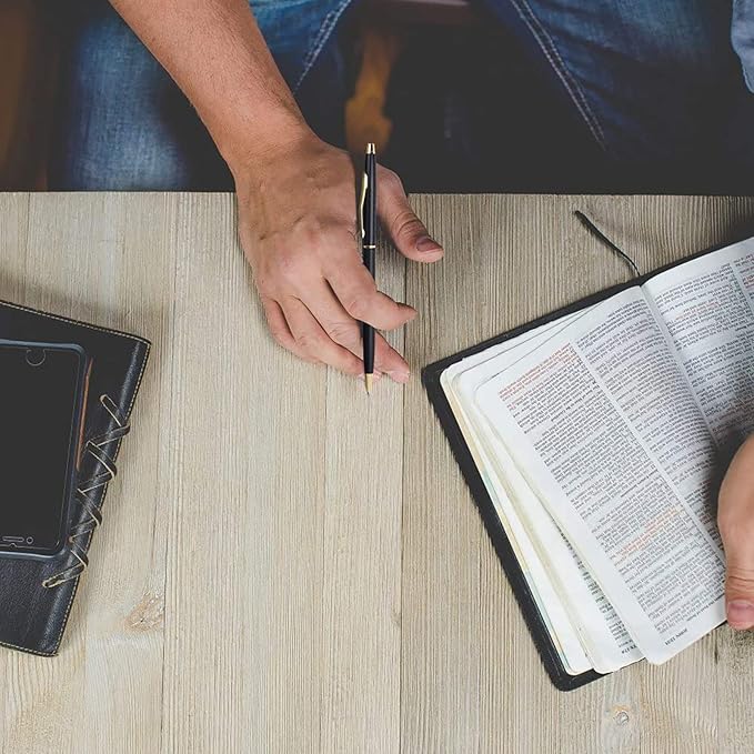 Cambond Black Pens Ballpoint Pens - Black Ink Bulk 1.0 mm Medium Point Smooth Writing Office Pens for Men Women Police Uniform Office Business, 10 Pack (Black)