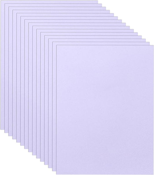 40 Sheets Light Purple Cardstock 8.5 x 11 Printer Paper, 75lb Heavyweight Paper Card Stock for Wedding, School Crafting, Invitations, Making Cards, Certificates