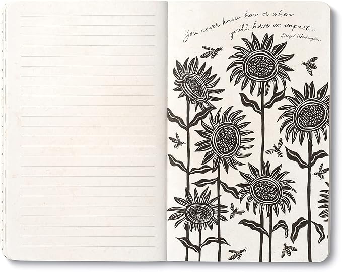 Compendium Softcover Journal - The heart that gives, gathers. – A Write Now Journal with 128 Lined Pages, 5″W x 8″H