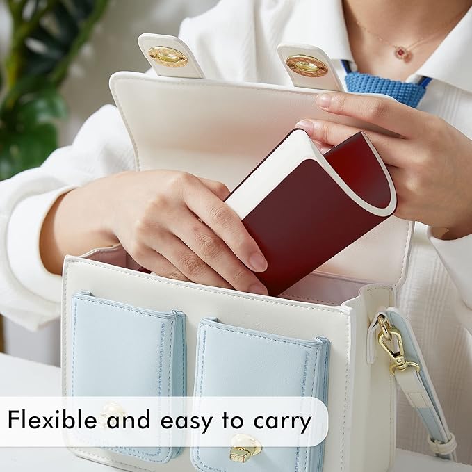 feela 8 Pack Soft Cover Journal Bulk, Notebooks College Ruled for Work, Lined Travel Journal for Women Men, Note Taking Notebook School Supplies Business Writing, 8.2” x 5.5”, A5, Wine