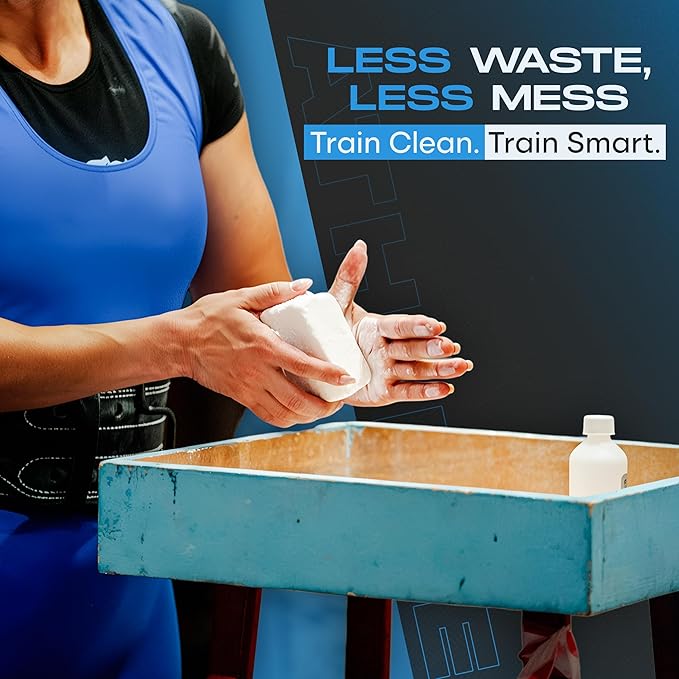 Gibson Athletic Gymnastic Powder Chalk Block, Premium Taiwan Gymnastics Chalk Blocks, Pack of 8 Chalk Blocks, Magnesium Carbonate, Weightlifting, Rock Climbing Powder Chalk, 1Lb (8 Blocks x 2oz)