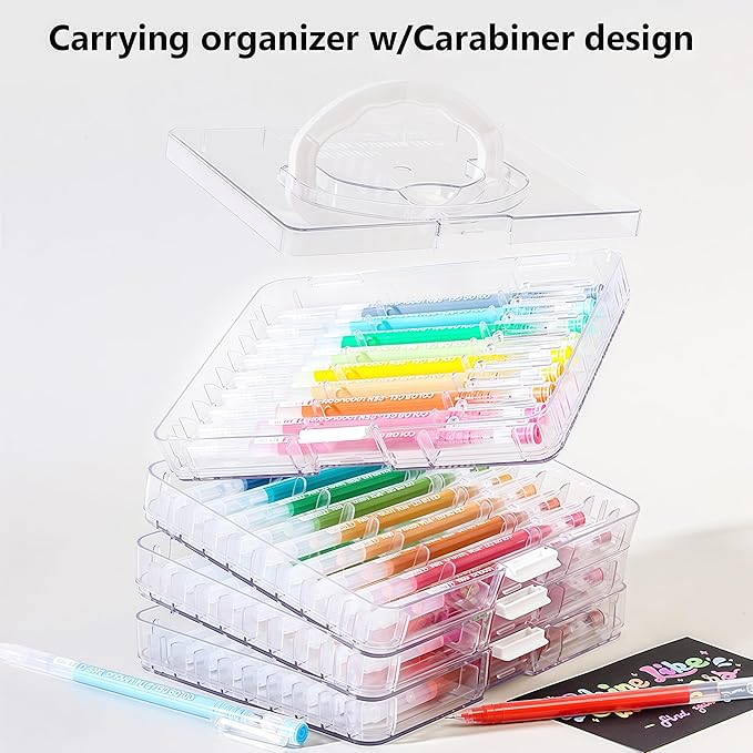 Colored Gel Pens Set, 0.6mm Fine Point for Black & White Paper, Cute Pens for Journaling, Adult Coloring Books, Bible, Drawing, Note Taking, School & Journaling Supplies (72 Advanced Colors)