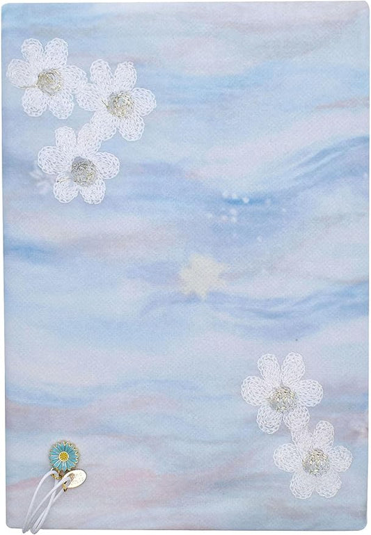 BLBMH Bookmark Book Covers for Paperbacks 5.5x8.5 Book Cover for Privacy Hardcover Adjustable Book Sleeve for Soft Cover Books Fabric Softcover Protector for Women - Flower B 8.5in