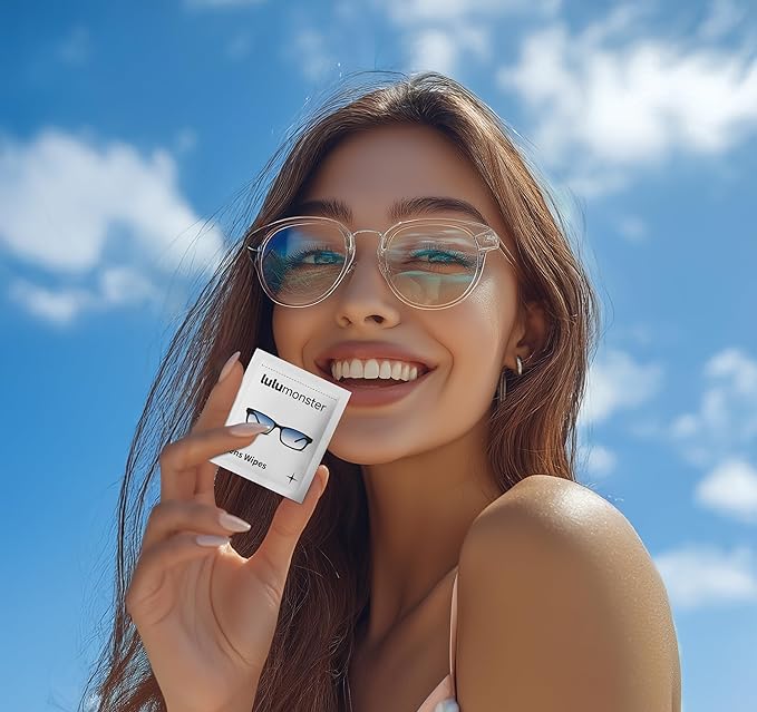 300 Count Anti Fog Glasses Cleaning Wipes, [300 Pre-Moistened Individually Wrapped Wipes] [Non-Scratching & Non-Streaking] Cleaner Wipes for Glasses, Sunglass, Phone Screen Camera Lens, Goggles