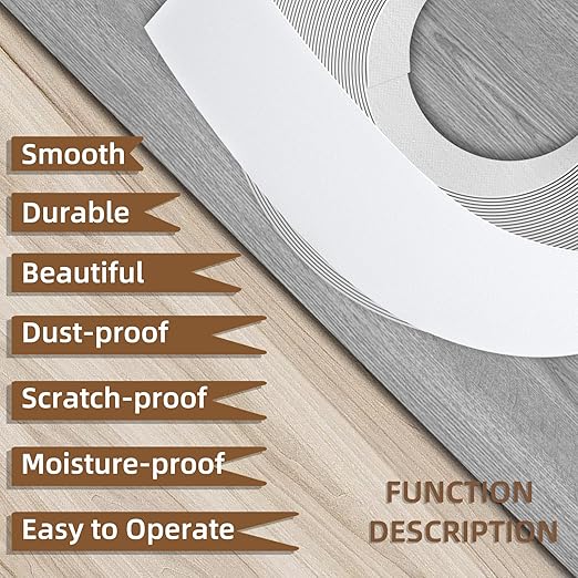 GSCIT Club White Melamine Edge Banding, 5/8 inch x 50ft Edge Banding with Hot Melt Adhesive Pre-glued Cabinet Edge Banding Flexible White Veneer Edging for Plywood