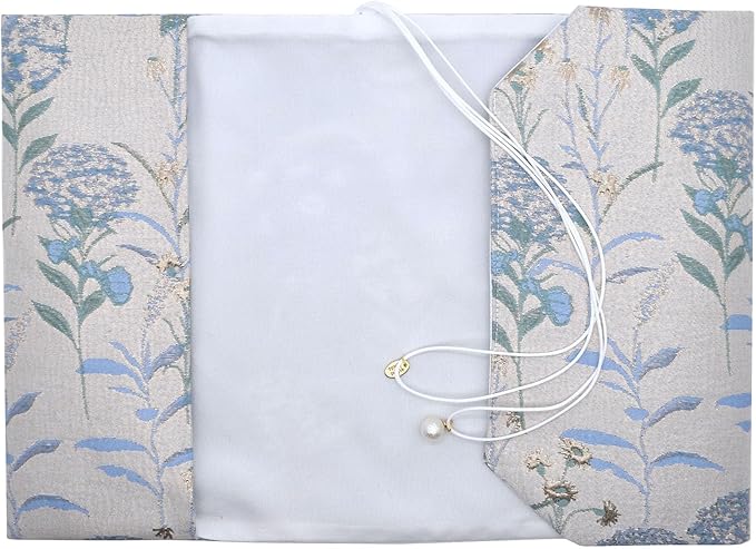 BLBMH A5 Book Covers for Paperbacks Book Cover Fit for 5.5x8.3 inch Adjustable Book Sleeve Cover for A5 Diary Books Fabric Softcover Protector for Notebook - Dandelions Blue