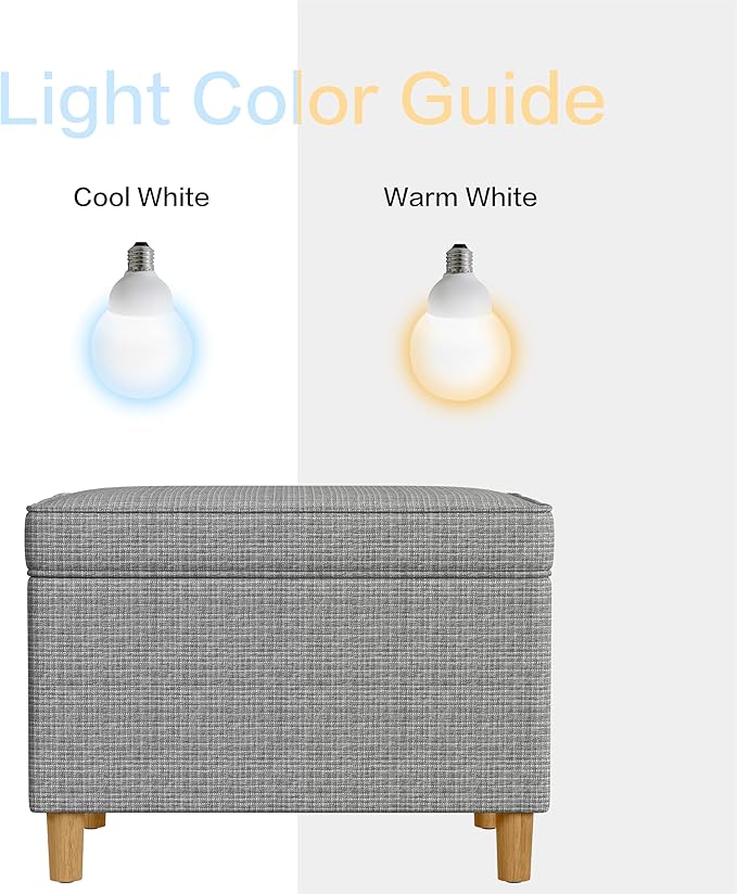 Home Decor | Dinah Collection Modern Storage Ottoman | Ottoman with Storage for Living Room & Bedroom(Sage Mini Grid Pattern)