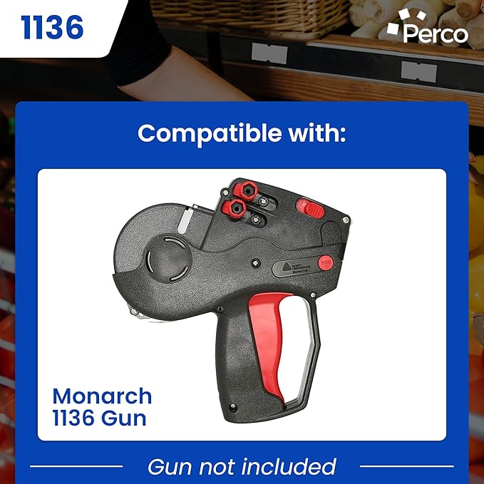 Custom Price and Date Labels for Monarch 1136 Guns - Choose Color, Font and Imprint - 8 Sleeves, 112,000 Labels