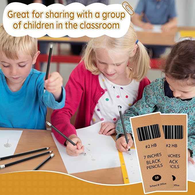 Geyoga 30 Packs of 300 Count #2 Pre Sharpened Pencils Bulk Woodcased for Classroom #2 HB Triangle Shape Pencils with Top Erasers for Teacher Office Back to School Supply(Black)