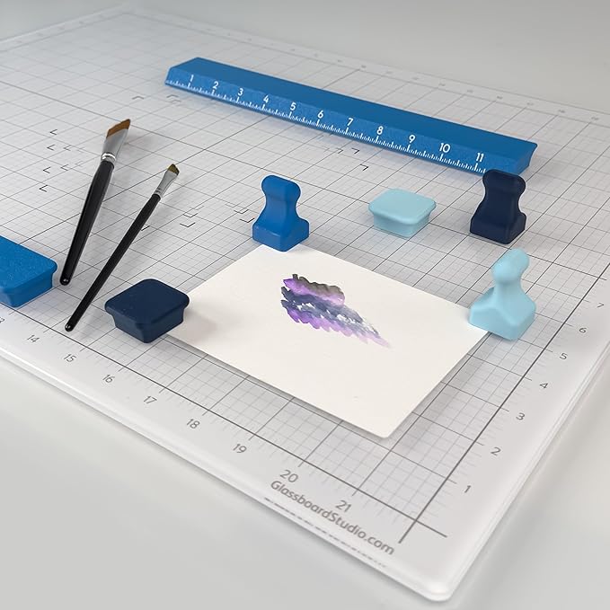 Glassboard Studio MiniPawn Magnet - Strong Neodymium Rare Earth Magnets for Fridge, Whiteboard, Locker & Magnetic Glassboards - Crafting & Office Use - Strong Fridge Magnets (Periwinkle Purple, 12)