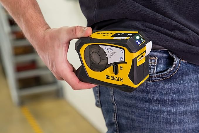 Brady M211 Portable Bluetooth Label Printer + Authentic Self-Laminating Wire Wrap Tape
