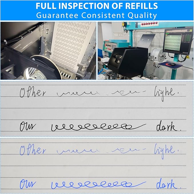 8-Pack Erasable Ink Pens with Built-in Eraser | 0.7mm Fine Point Gel Pens for Smooth Writing - Gel Pens for School, Office, Journals & Exams,Blue pens,Blue Ink pens