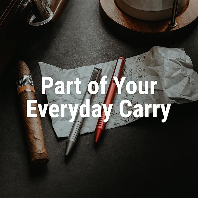 Everyman Grafton Mini Twist Refillable 0.7mm Ball Point Pen Gunmetal | Sleek Anodized Aluminum Pocket Pen with Grooved Grip | Smooth Writing EDC Ink Pen for Office, Travel, Work & Gifting