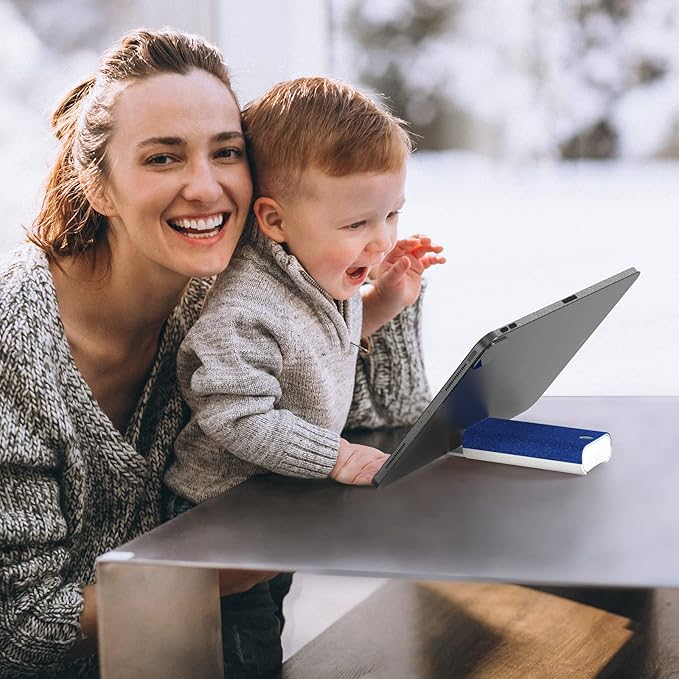 CLICK CLEAN Touchscreen Mist Cleaner, Screen Cleaner, All in One Screen Cleaner Spray with Microfiber and Phone Stand for All Phones, Laptop and Tablet Screens (Dark Blue)