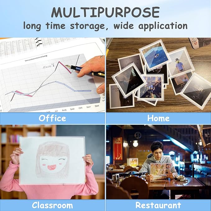 Clear Thermal Laminating Pouches 3mil Letter Size Plastic Laminator Sheets 9 x 11.5 Inch (400 Pack)