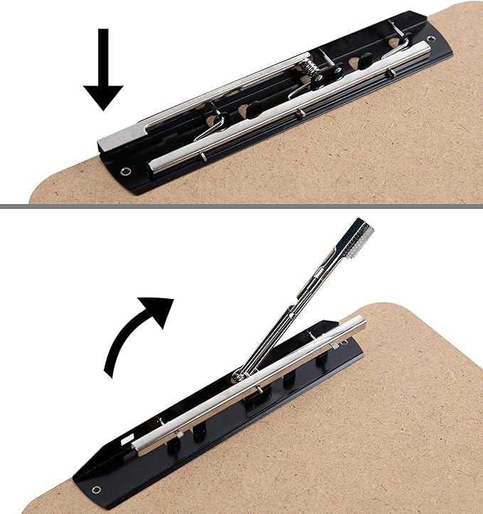 Extra Large Clipboard Set (6pc) - Larger Than 11x17 - Vertical or Landscape - Fits 11 x 17 Tabloid Paper (Board 11.6"x19.5" - 2 Inches Longer Than Legal Size)