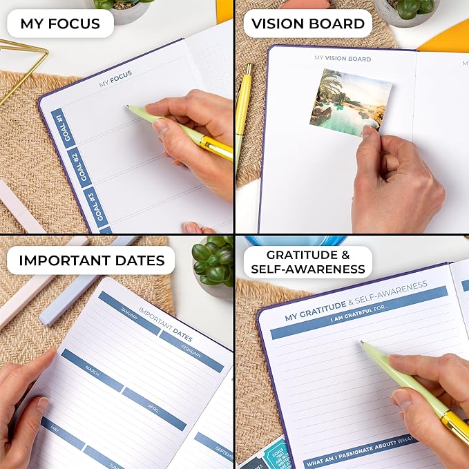 Clever Fox Planner 2nd Edition – Colorful Weekly & Monthly Goal Planner, Time Management & Productivity Organizer, Undated, A5 (Purple)