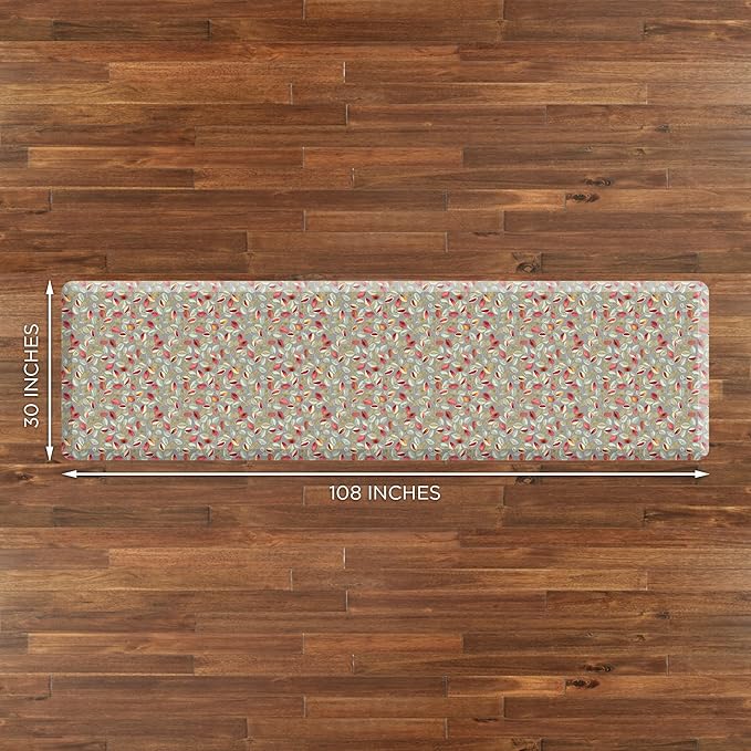 GelPro Anti-Fatigue Designer Comfort Kitchen Floor Mat Orchard Sultry Grey 30x108