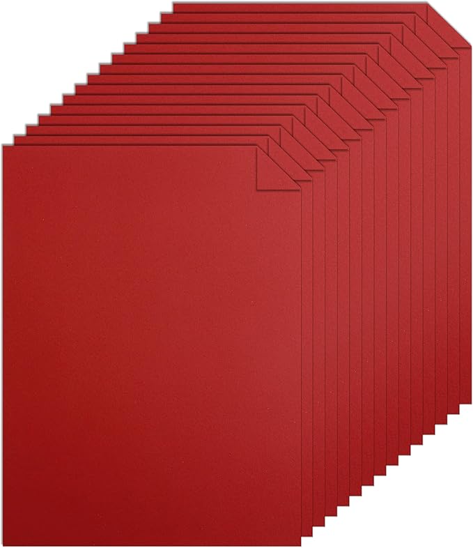 120 Sheets Dark Red Cardstock 8.5 x 11 Craft Paper, 92lb Christmas Red Card stock Printer Paper for Cards Making, Greeting Cards, Wedding, Invitations, Birthday
